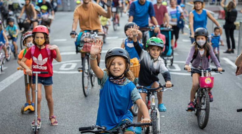 The world is noticing Barcelona’s’ new “Bikibus” scheme for school children